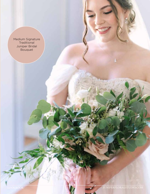 A look inside: bridal bouquet page